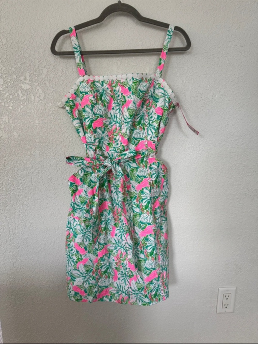 Lilly Pulitzer Pink & Green Floral Sundress